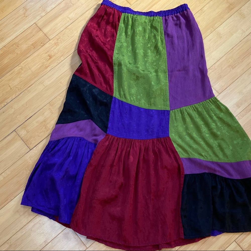 Euc Usindo Patchwork Patch Multicolor Vintage Max… - image 2